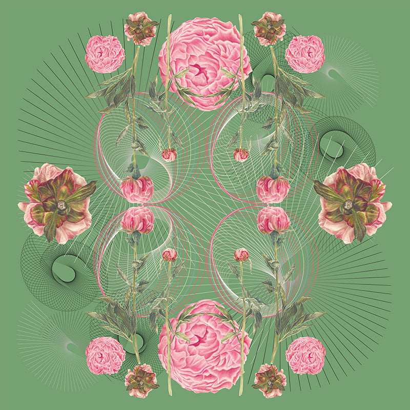 Peony Wall Botanical