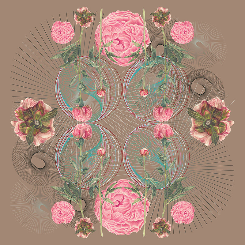 Peony Wall Botanical