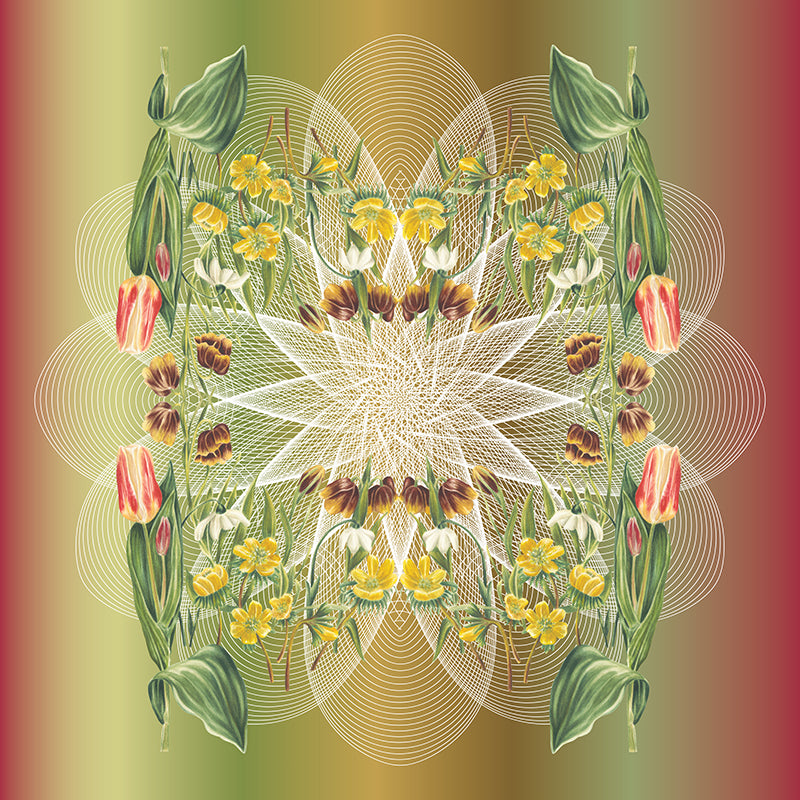 Spring Floral Spiral Botanical