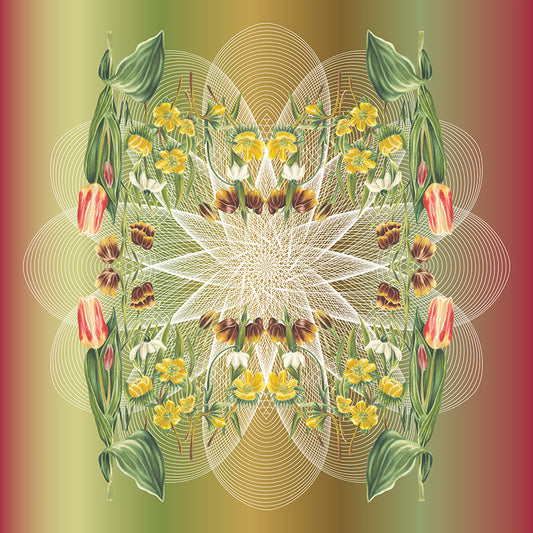 Spring Floral Spiral Botanical