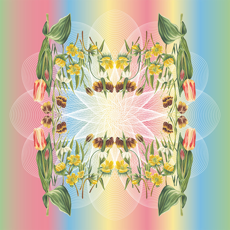Spring Floral Spiral Botanical